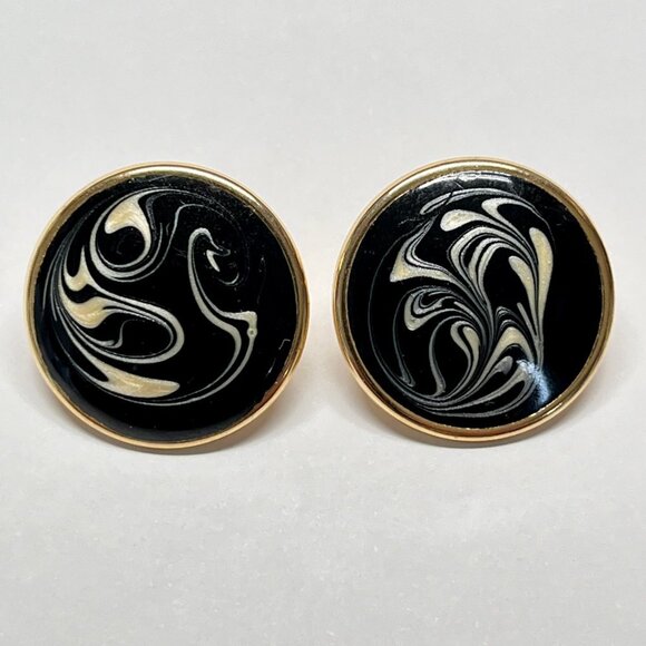 Vintage Earring Lot Pierced Ears 4 Pairs with New Backs - Picture 6 of 11